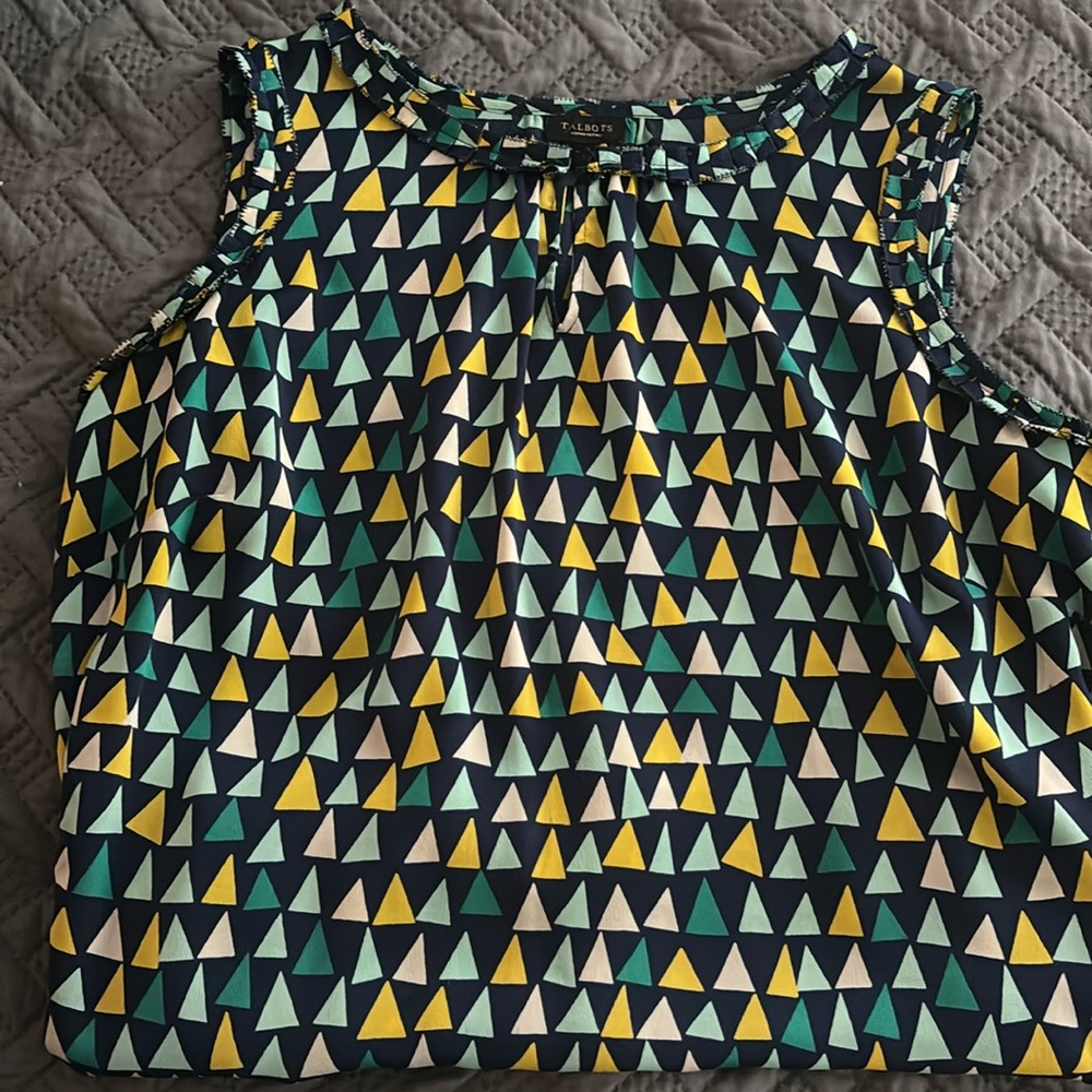 Talbots 2X petite tank blouse. Paid $45. Asking $20